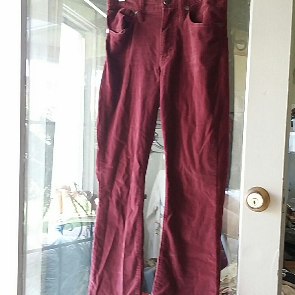 Madewell Cali Demi Boot 24 Burgundy Velvet